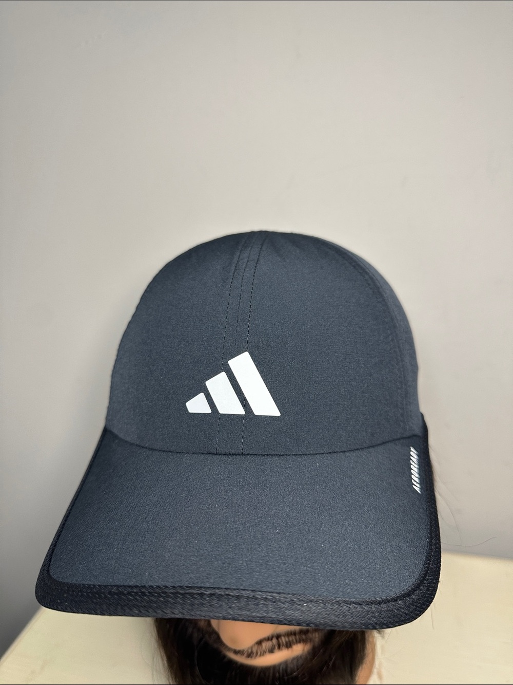 Adidas Aeroready Black Baseball Cap with White Logo